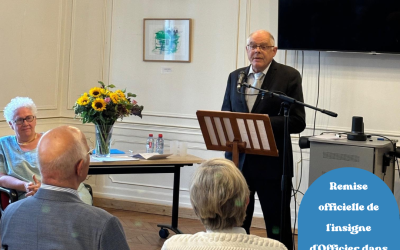 Remise officielle de l’insigne d’Officier dans l’Ordre National du Mérite